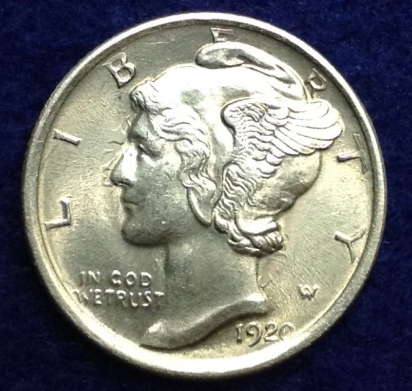 1920-P-Mercury-Dime-Clashed-Die?