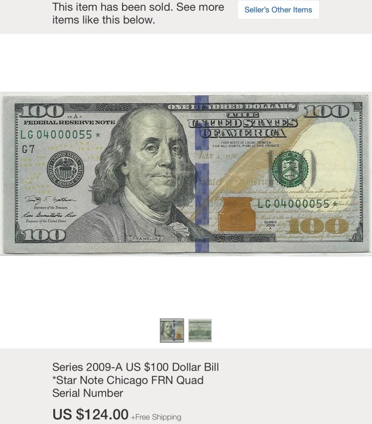 Series-2009-A-$100-Fr-Star-Note-With-6---Zeros!--Keeper?