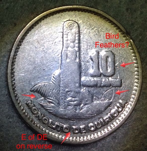 1899-Guatemala-1-Real-Obverse-Die-Clash---Reverse-Die-Cracks