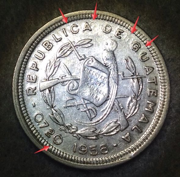 1899-Guatemala-1-Real-Obverse-Die-Clash---Reverse-Die-Cracks