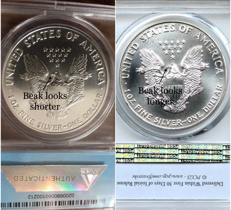 1991-ASE-ANACS-MS-70-Looks-Suspect-Next-To-PCGS-Example...thoughts?