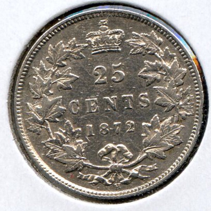 1872-H-Canada-25-Cent-A/V---N/N---Obverse-Die-1?