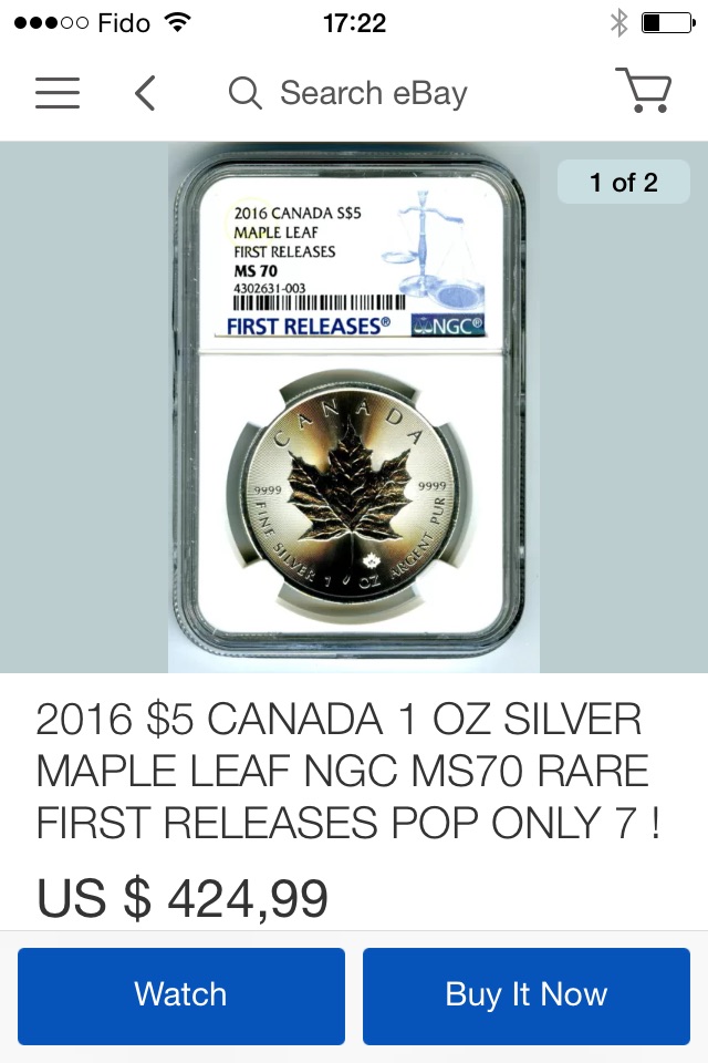 2016-S$5-Canada-MS-70-Maple-Leafs