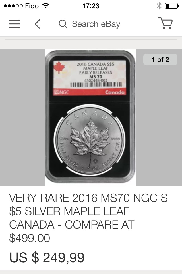 2016-S$5-Canada-MS-70-Maple-Leafs