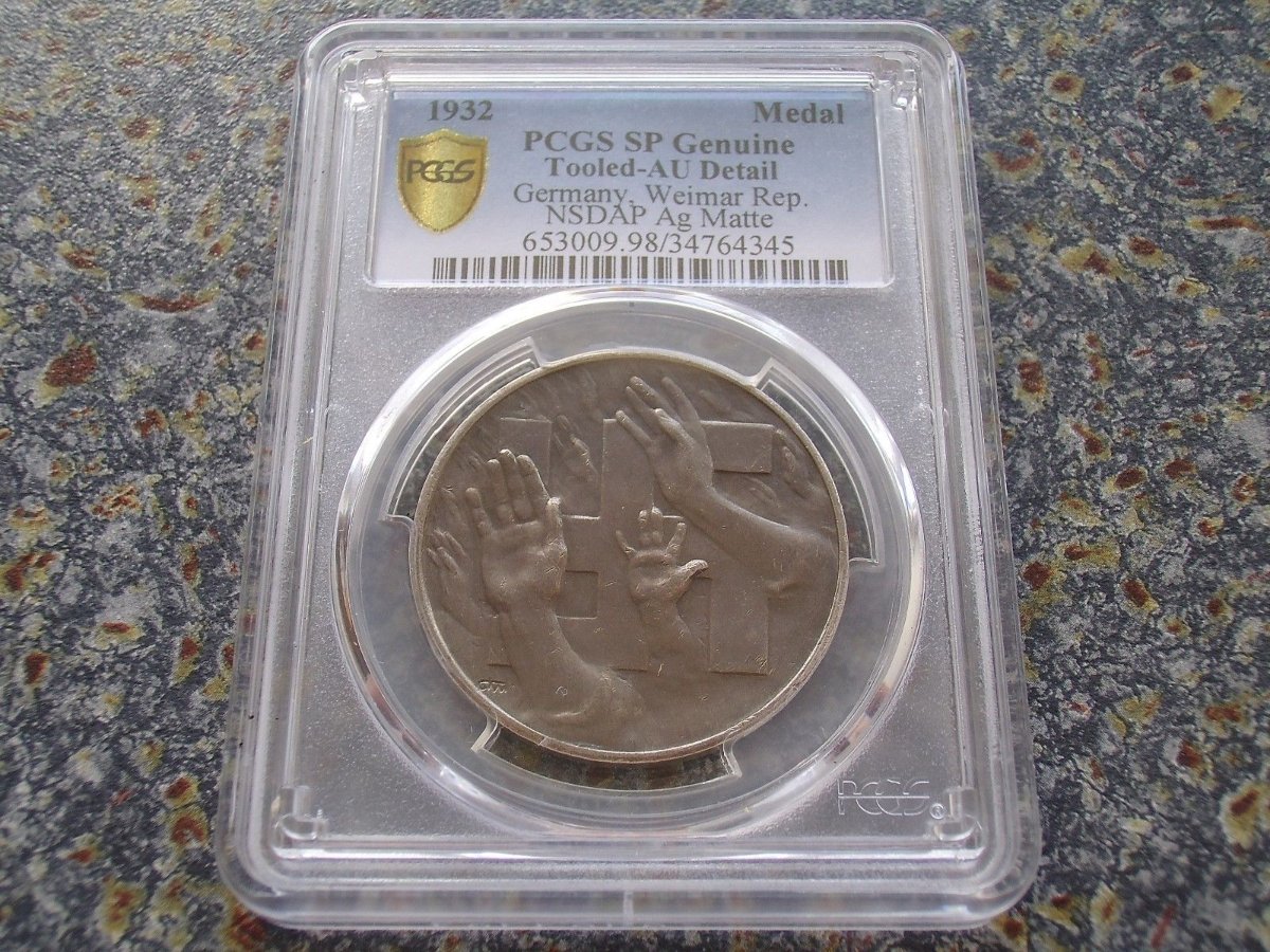 1932-Germany-Weimar-Republic---Reichstag-Vote-Commemorative-Silver-Medal