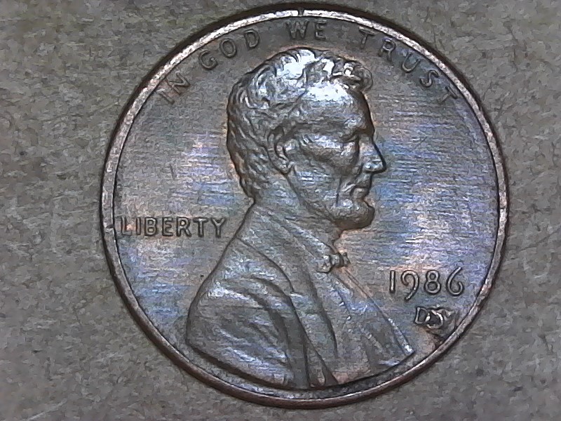 1986-D-Lincoln-Cent-Copper-Plating-Peeling-Away?