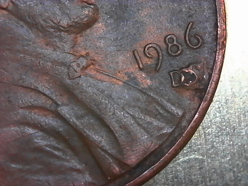 1986-D-Lincoln-Cent-Copper-Plating-Peeling-Away?