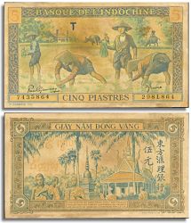 Old-Indochina-Notes-Without-Serial-Number-Or-Signature