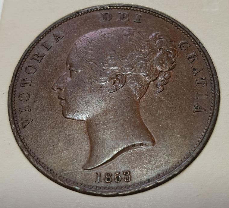 UK-Pennies-1853-&-1887