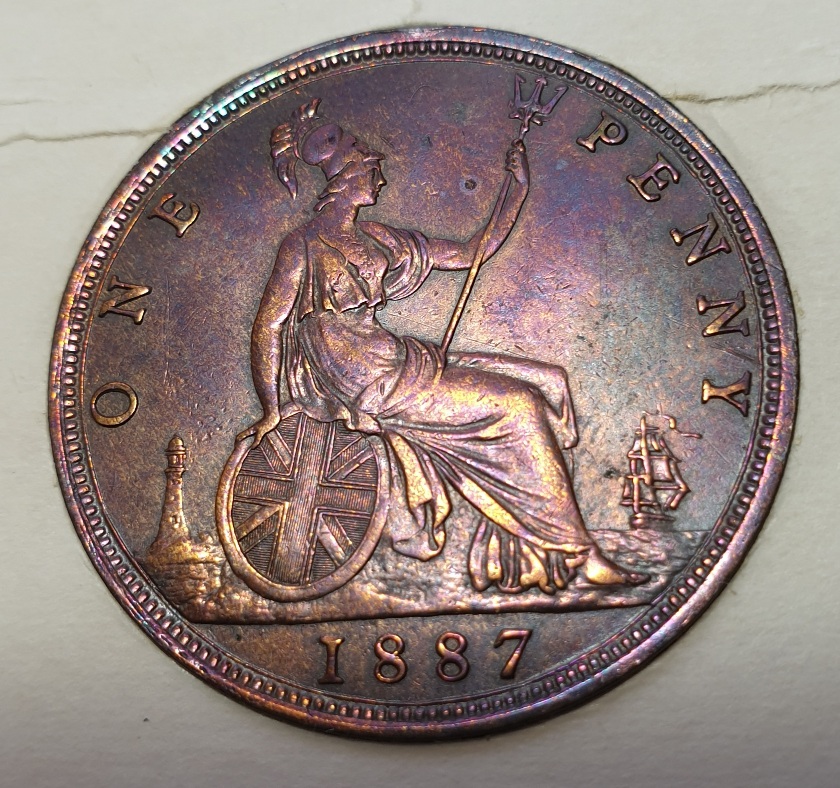 UK-Pennies-1853-&-1887