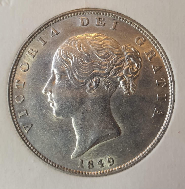 Trying-To-Grade-An-1844-UK-Crown-&-1849-UK-Half-Crown