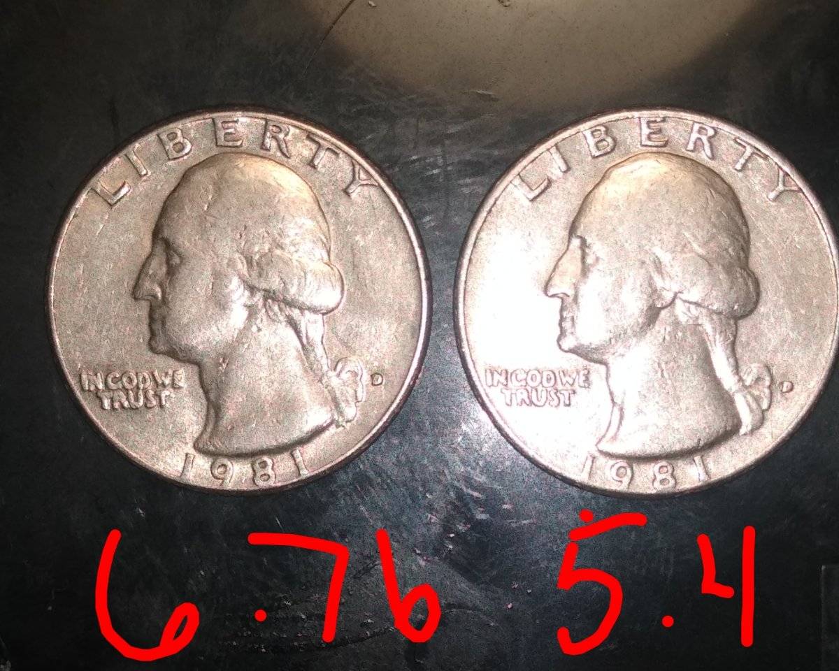 Opinions-Please....-1981-D-Quarter-Dime-Stock-On-Weighs-5.4-Grams