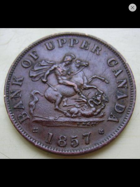Grade-This-1857-Bank-Of--Upper-Canada-Half-Penny-Token