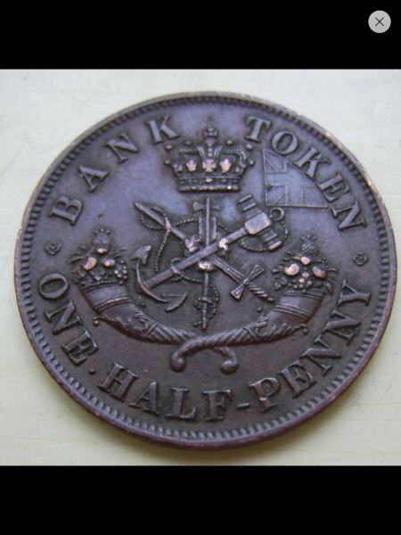 Grade-This-1857-Bank-Of--Upper-Canada-Half-Penny-Token