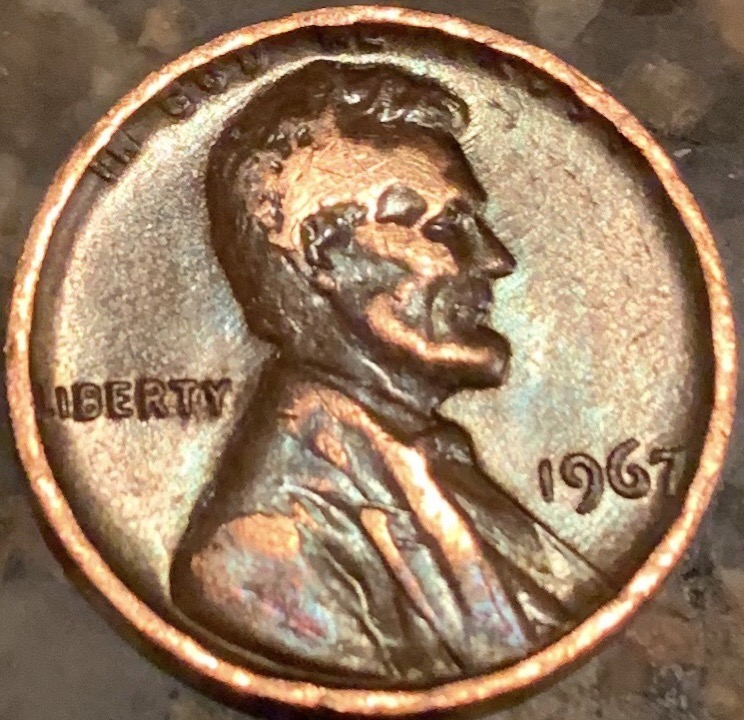1967-Penny.-What's-Up-Here-Weight-2.98-Grams