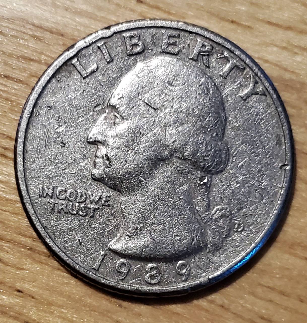 1989-D-Quarter,-Minting-Mistake-In-F