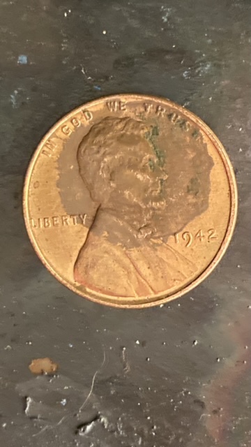1942-Lincoln-Cent---Why-Is-This-Discolored?