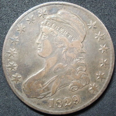 1829-Bust-Half:--Input-On-Grade,-Overton-#,-Originality?