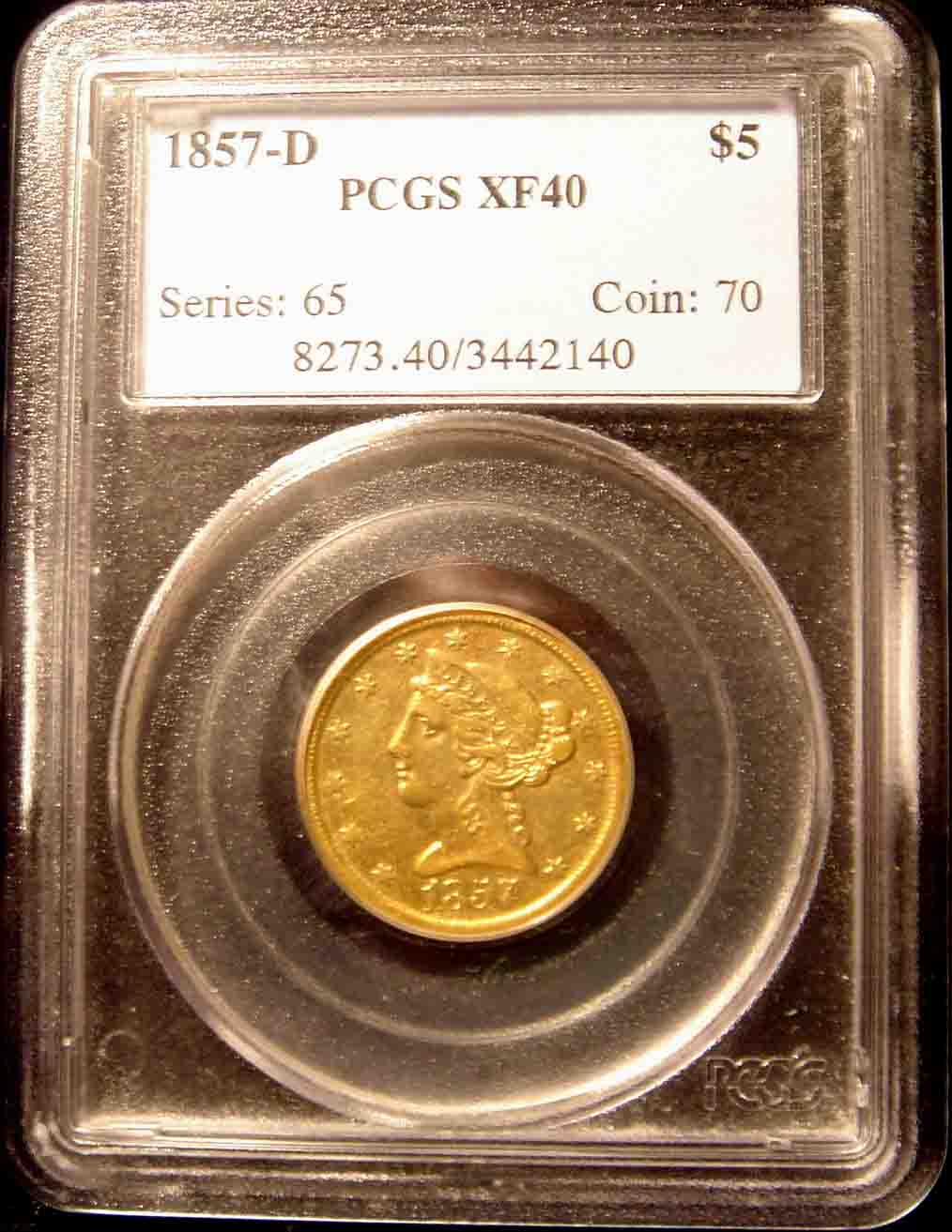 Southern-Gold-Challenge:--1857-D-$5