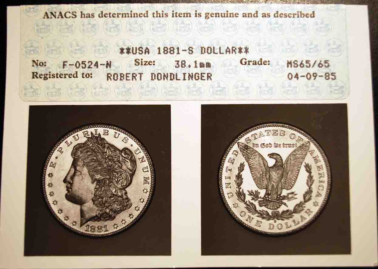 1881-S-Morgan-Graded-By-ANACS-In-1985