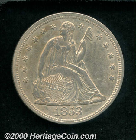 1853-Silver-Seated-Liberty-Dollar:-New-Photos!