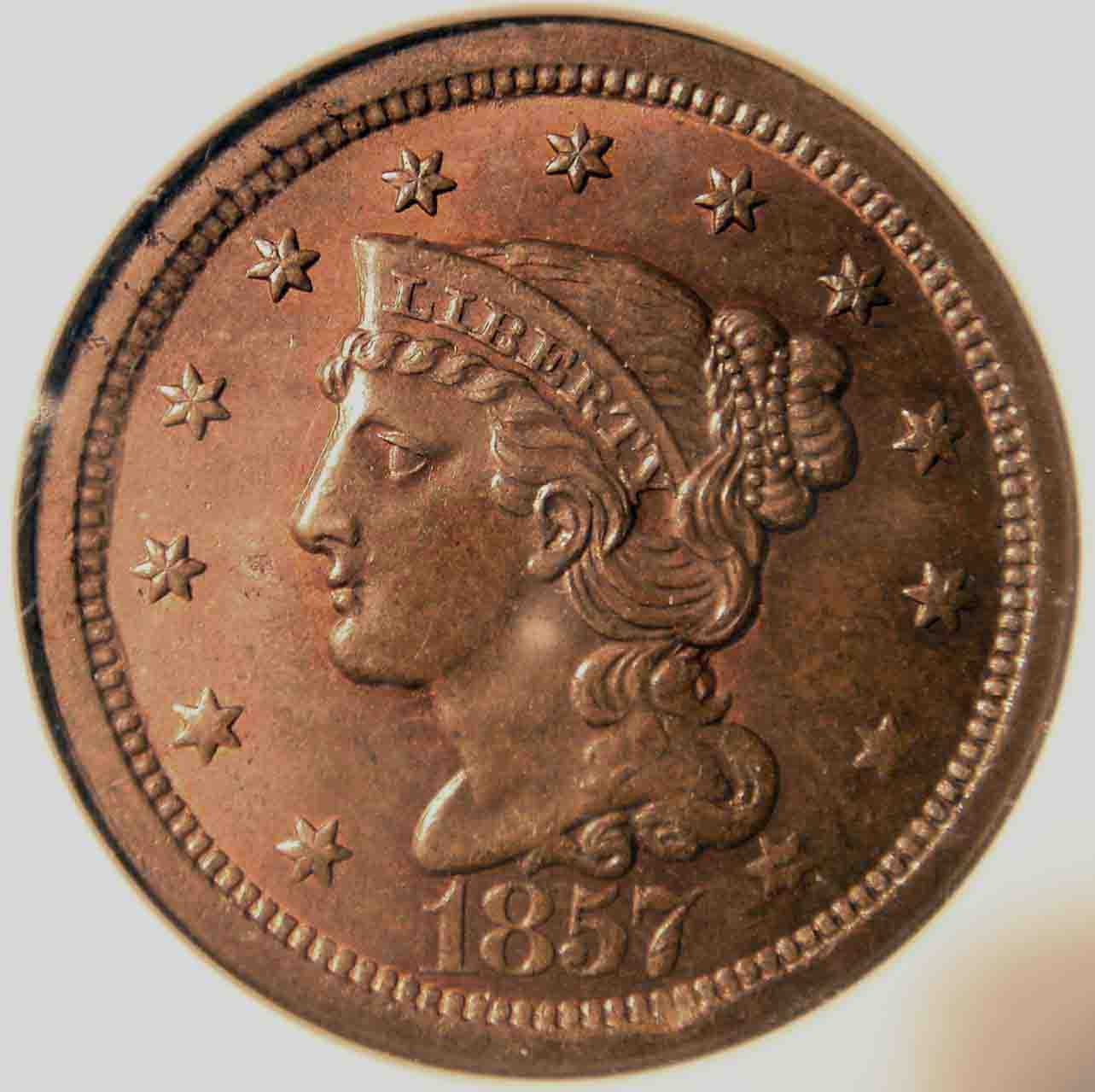 1857-Large-Cent-For-10$!
