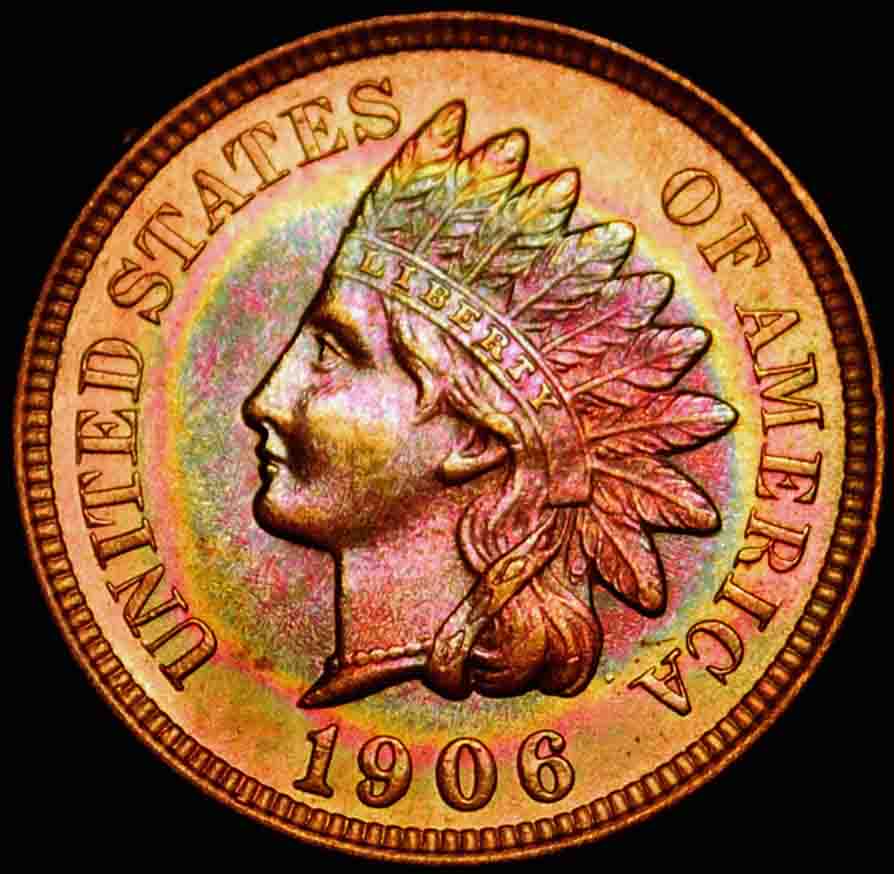 1904-Toned-Indian-Cent,-With-Friends!