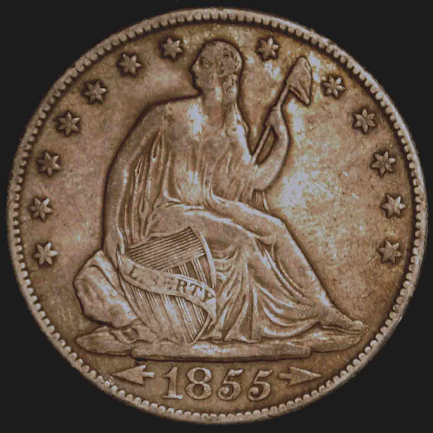 New-Purchase:--1855-O-Half-Dollar