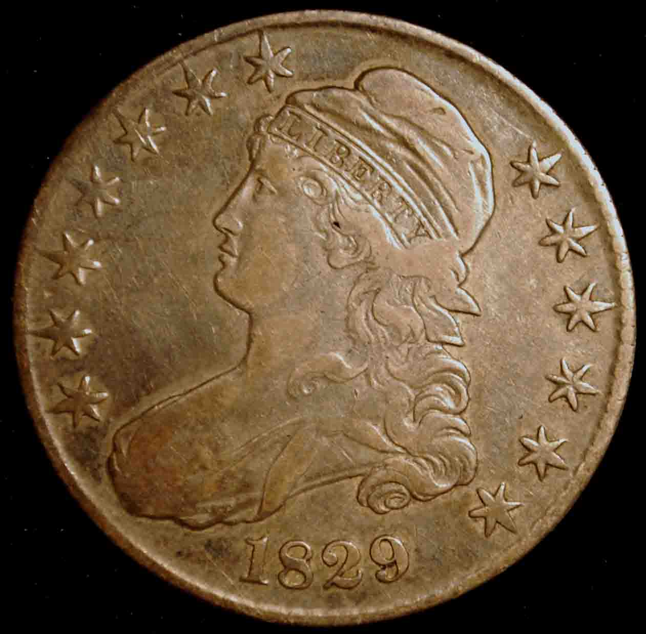 1829-Bust-Half-With-Edge-Lettering-Error