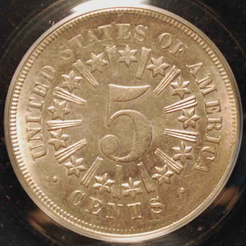 1867-Shield-Nickel,-With-Rays