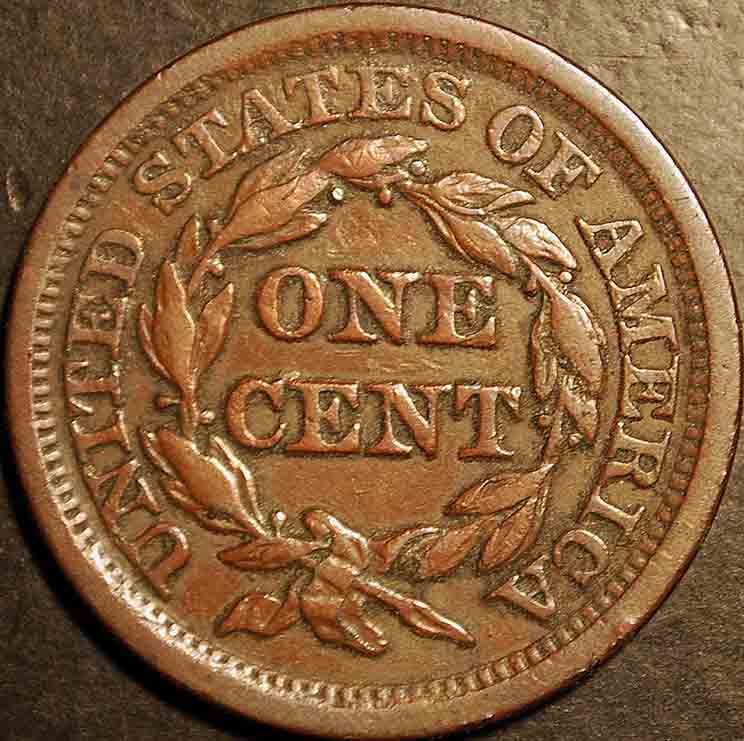 Post-A-Picture:--Braided-Hair-Large-Cent-1839-1857