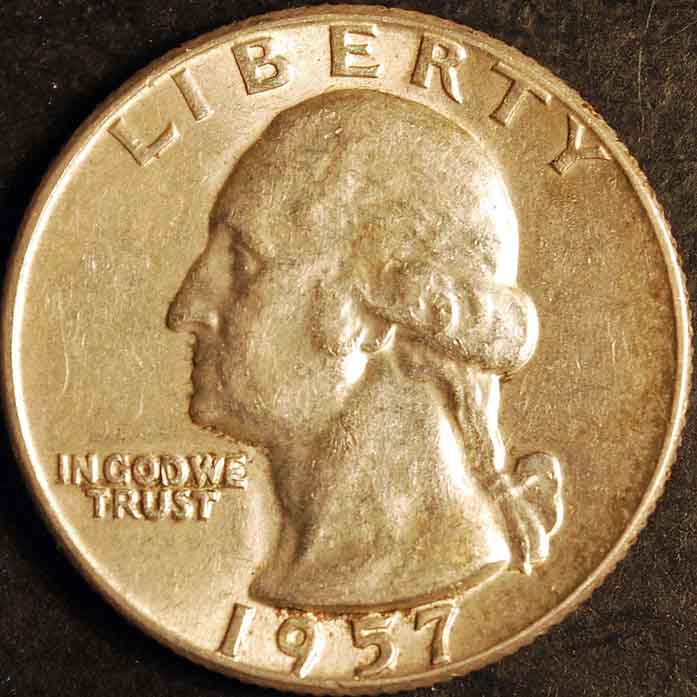 1957-Washington-Quarter-With-Type-B-Reverse