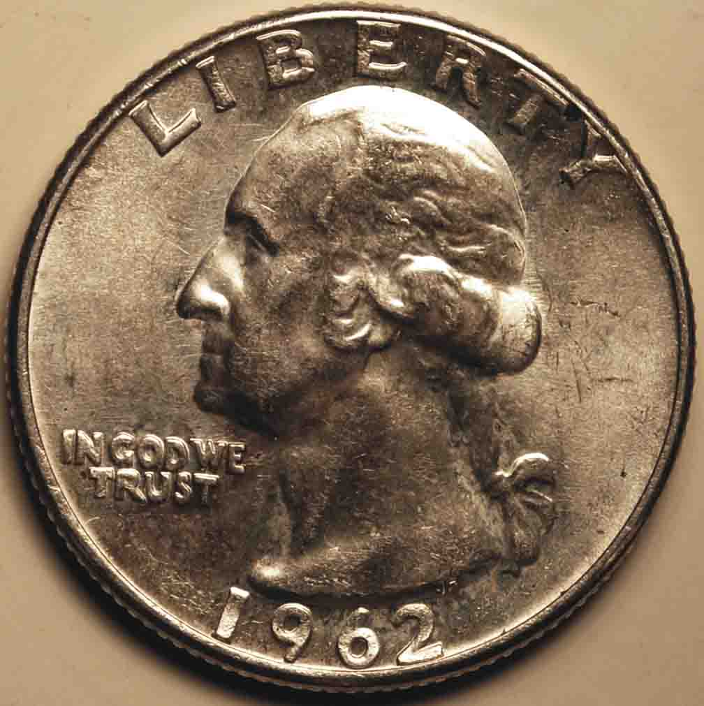 1962-Washington-Quarter-With-Type-B-Reverse