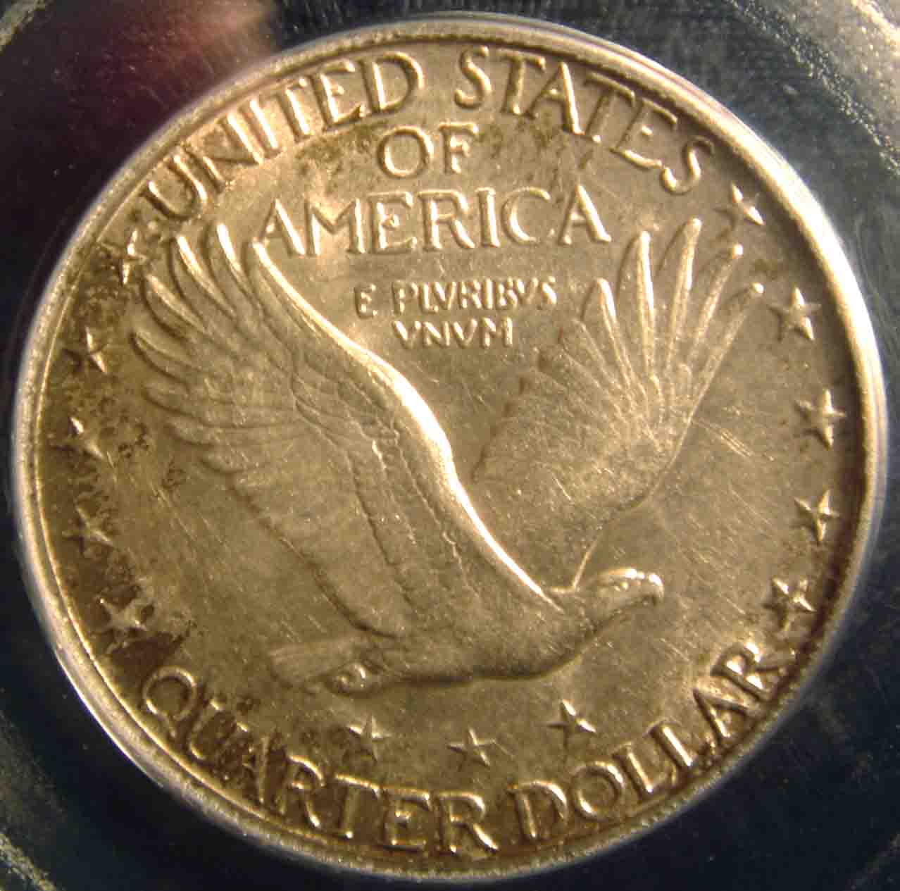 1929-Standing-Liberty-Quarter-Plus-Stain/Grime-Question