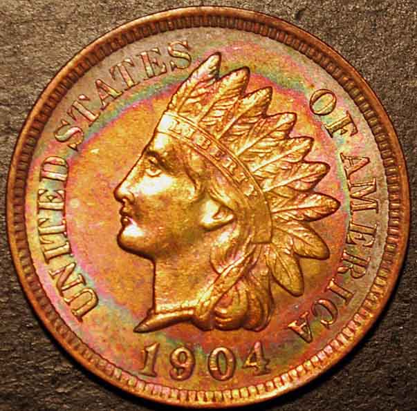 1904-Indian-Cent:--Cleaned-And-Re-Toned