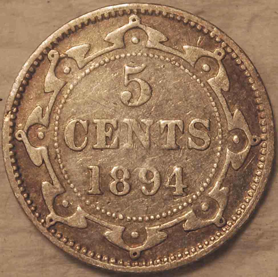 1894-Newfoundland-Silver-5-Cents:--Grade-And-Value-Please?