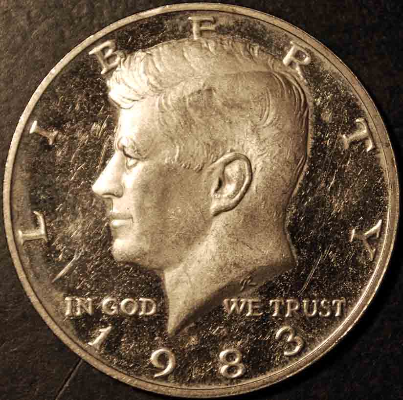 1983-S-Proof-Kennedy-With-90�-Rotated-Dies