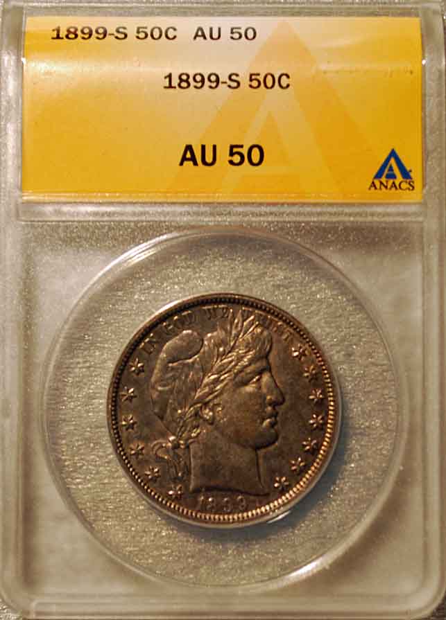 1899-S-Barber-Half-Dollar:--U-Grade-Vs.-ANACS!