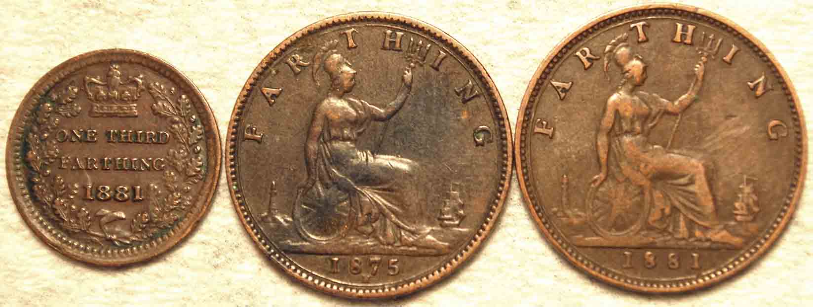 Victoria-Farthings-And-One-Third-Farthing:--Approx-Value?