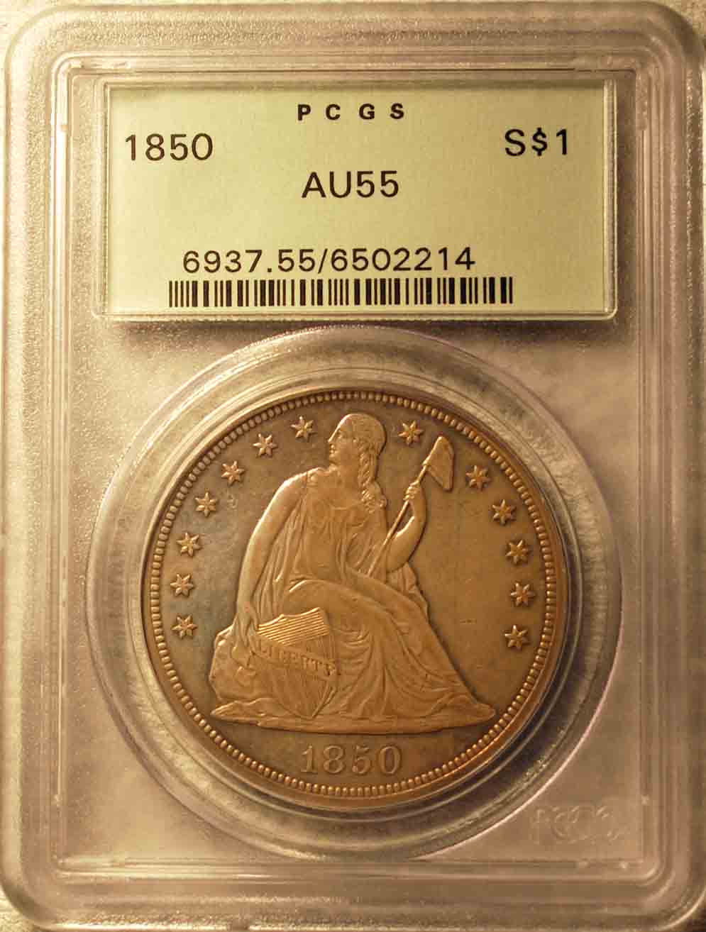 1850-Seated-Dollar