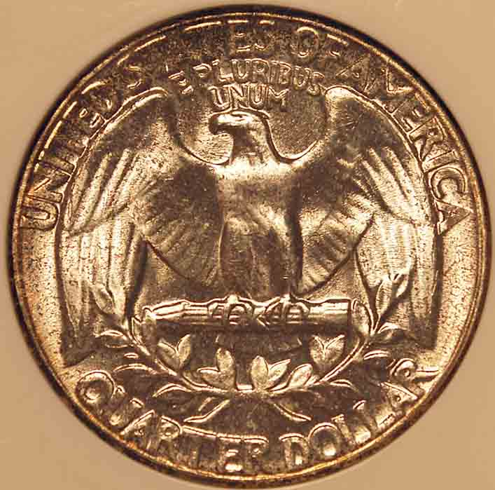 1957-Washington-Quarter-Type-B-Reverse,-NGC-MS-66!