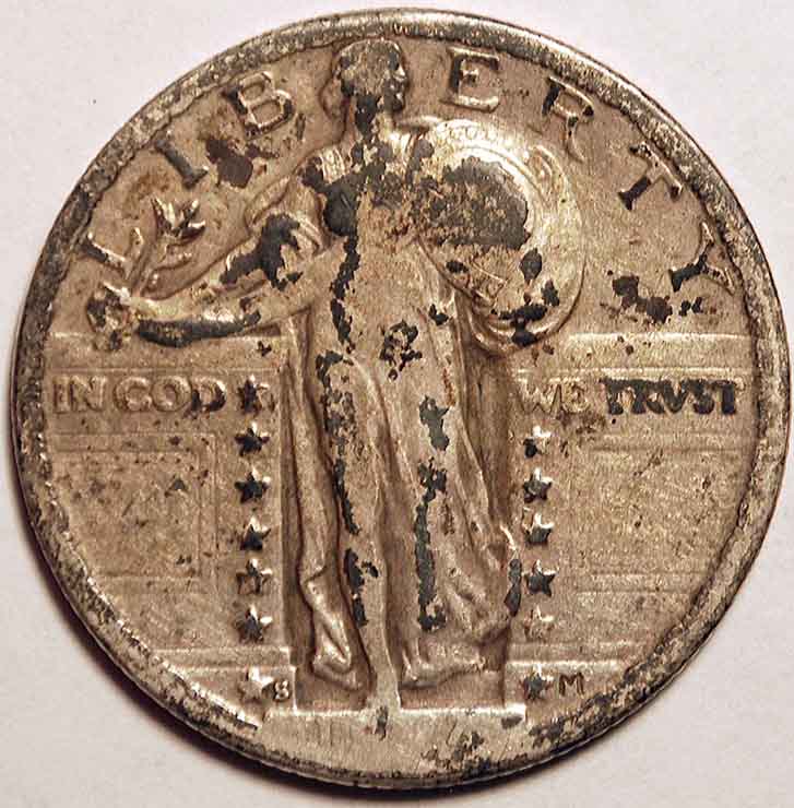 1924-S-Standing-Lib-Quarter:--Barely-Readable-Date