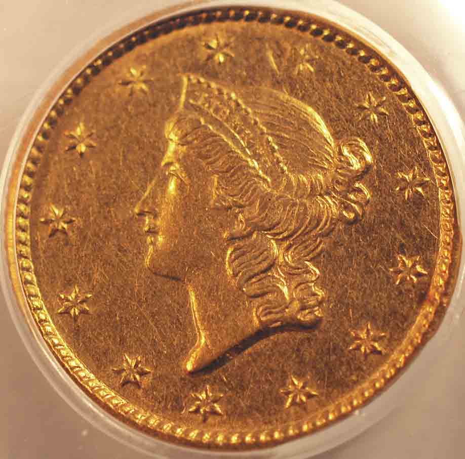1851-C-One-Dollar-Gold:--PCGS-Graded