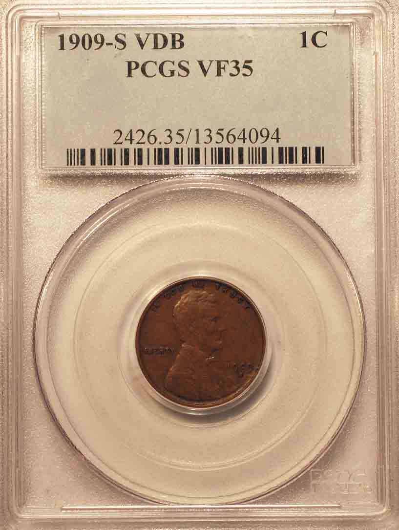 1909-S-VDB-Cent-For-Grading