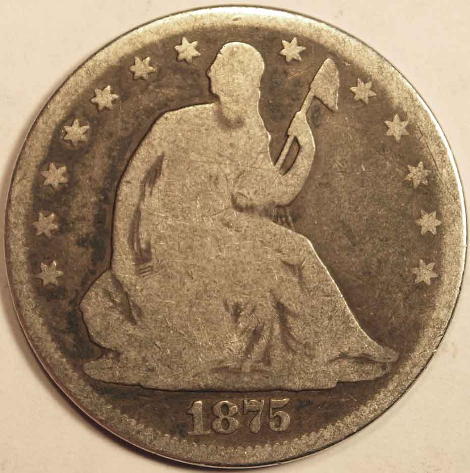 Well-Worn-1875-CC-Half-Dollar