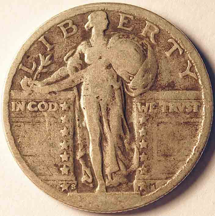 Near-Dateless-1923-S-Quarter-Verified-By-ANACS