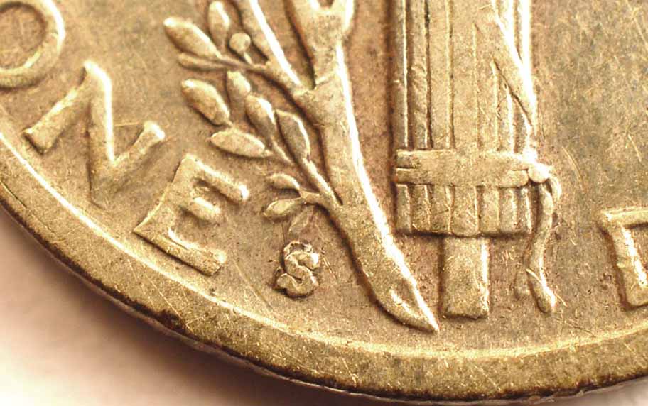 1941-S-Mercury-Dime,-Repunched-Mintmark