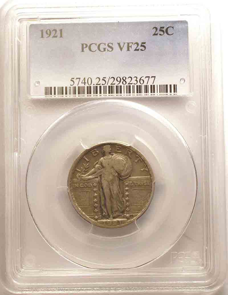1921-Quarter,-PCGS-Graded