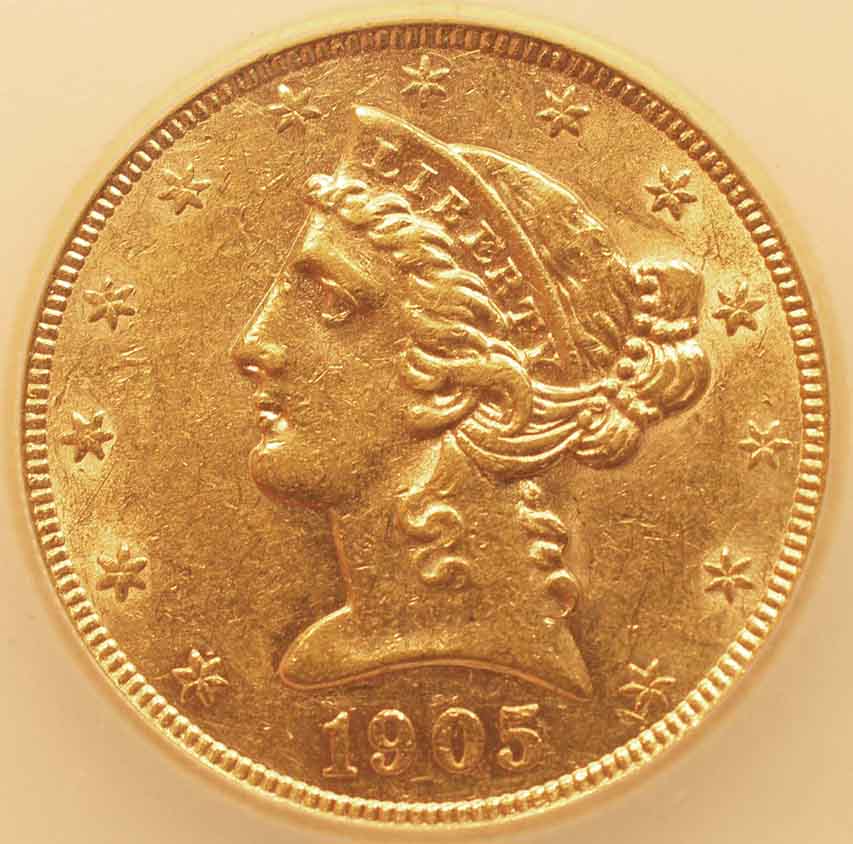 1905-S/S-Liberty-Half-Eagle:--Interesting-Variety!