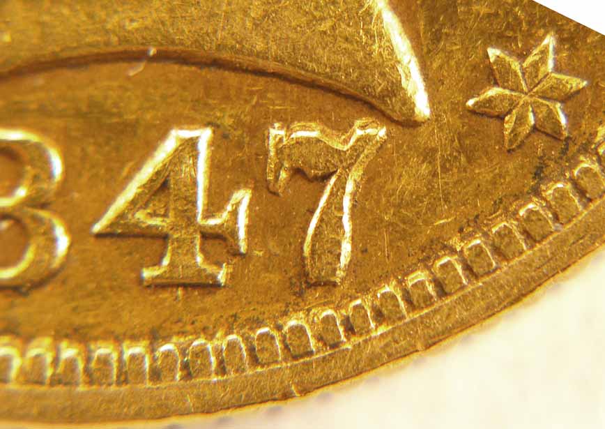 1847/7-Half-Eagle:--Another-Interesting-Gold-Coin-Variety